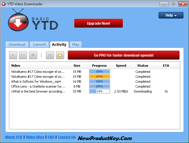 YTD Video Downloader Pro Serial Key