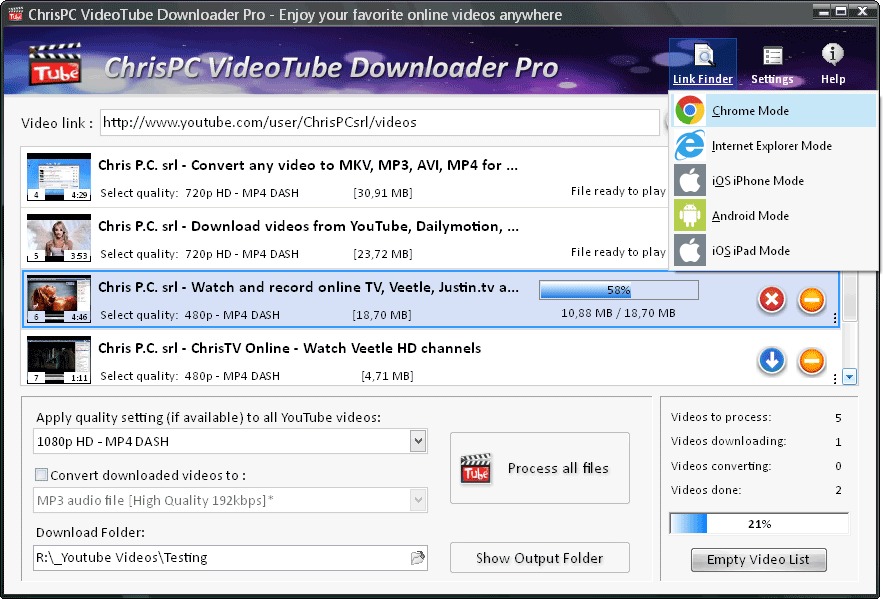 ChrisPC VideoTube Downloader Pro Serial Key